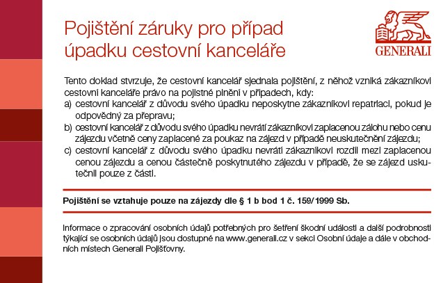 Kartička zájezd Generali-1